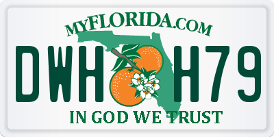 FL license plate DWHH79