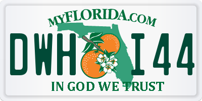 FL license plate DWHI44
