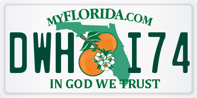 FL license plate DWHI74