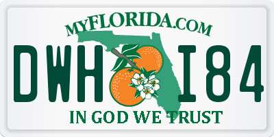 FL license plate DWHI84