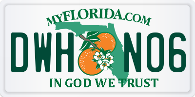 FL license plate DWHN06