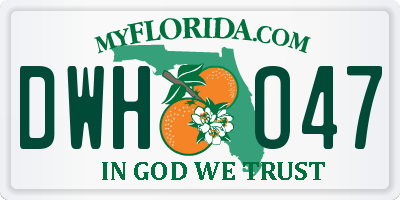 FL license plate DWHO47