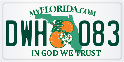 FL license plate DWHO83