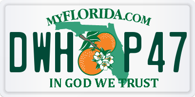 FL license plate DWHP47