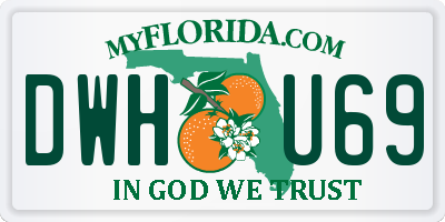 FL license plate DWHU69