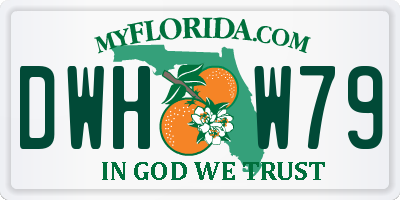 FL license plate DWHW79