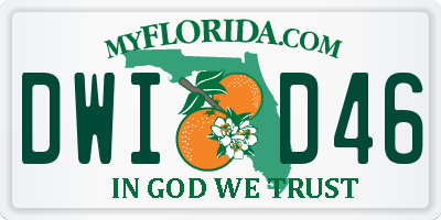 FL license plate DWID46