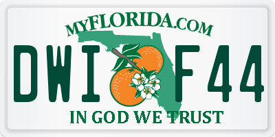 FL license plate DWIF44