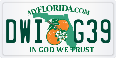FL license plate DWIG39