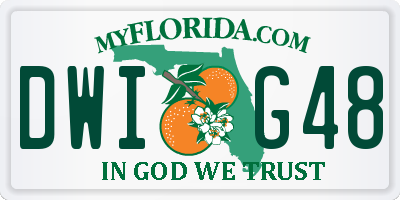 FL license plate DWIG48