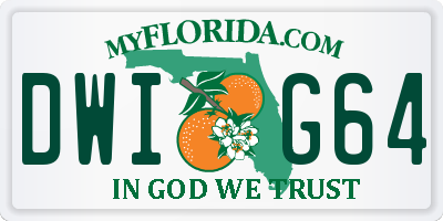 FL license plate DWIG64