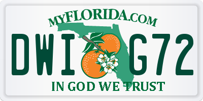 FL license plate DWIG72