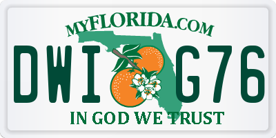 FL license plate DWIG76