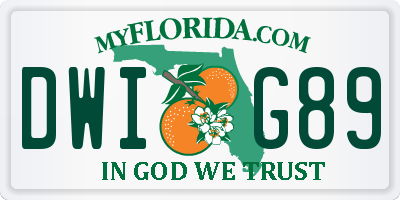FL license plate DWIG89