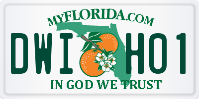 FL license plate DWIH01
