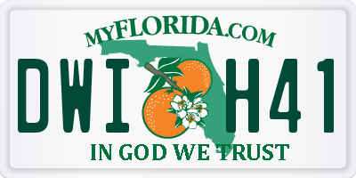 FL license plate DWIH41