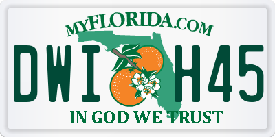 FL license plate DWIH45