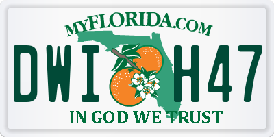 FL license plate DWIH47