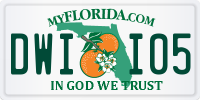 FL license plate DWII05