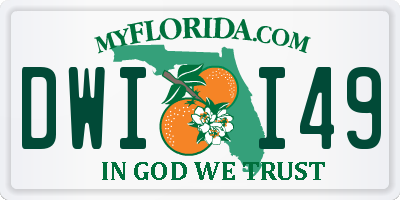 FL license plate DWII49