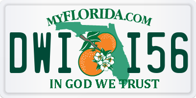 FL license plate DWII56