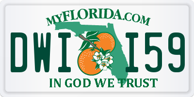 FL license plate DWII59