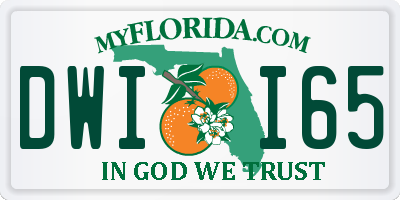 FL license plate DWII65