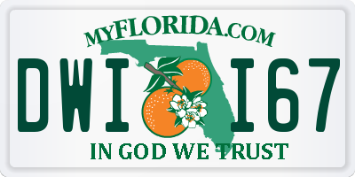 FL license plate DWII67