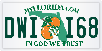 FL license plate DWII68