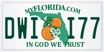 FL license plate DWII77