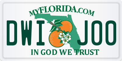FL license plate DWIJ00