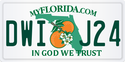 FL license plate DWIJ24