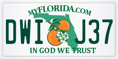 FL license plate DWIJ37