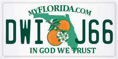 FL license plate DWIJ66