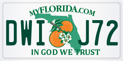 FL license plate DWIJ72