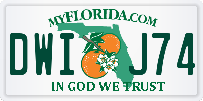 FL license plate DWIJ74