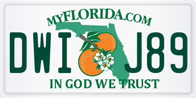 FL license plate DWIJ89