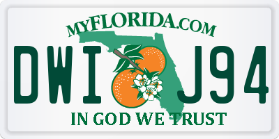 FL license plate DWIJ94