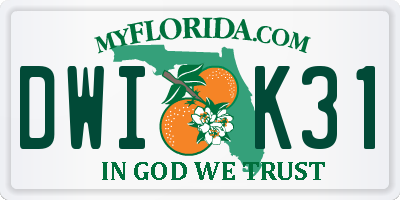 FL license plate DWIK31