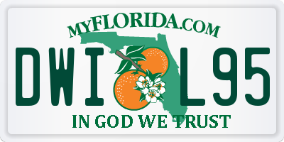 FL license plate DWIL95