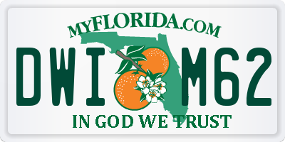 FL license plate DWIM62