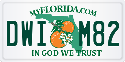 FL license plate DWIM82