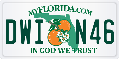 FL license plate DWIN46