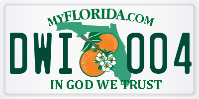 FL license plate DWIO04