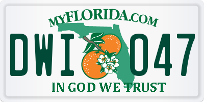 FL license plate DWIO47