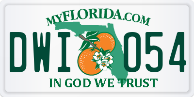 FL license plate DWIO54