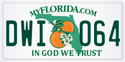 FL license plate DWIO64