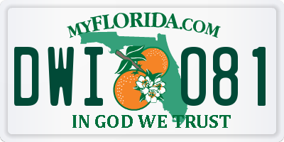 FL license plate DWIO81