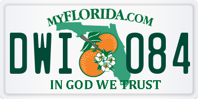 FL license plate DWIO84