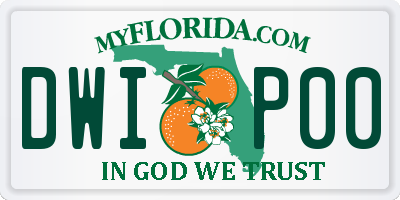FL license plate DWIP00